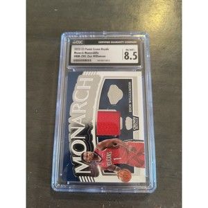 Zion Williamson 2022-23 Panini Crown Royale Monarch Patch Relic 8.5 CGC